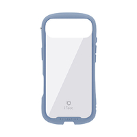 Hamee iPhone Air用強化ガラスクリアケース iFace Reflection ペールブルー 41-183063