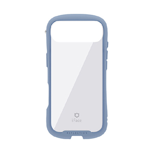 Hamee iPhone Air用強化ガラスクリアケース iFace Reflection ペールブルー 41-183063-イメージ1