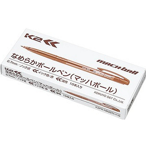 コクヨ なめらかボールペン〈K2〉マッハボール ノック式 赤 10本 F972619-K2PR-NB207RX10-イメージ2