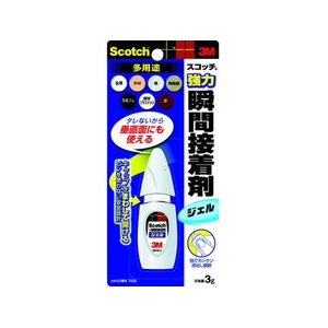 3M スコッチ 強力瞬間接着剤 ジェル多用途 3g7005 DIY FC116WH-3353010-イメージ1