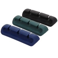 MOTTERU ソフトタッチ ケーブルクリップ 3個(3色×各1個)入り sofumo ダークカラー MOT-CBCLIP02-DA