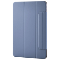 エレコム 11インチiPad Air(M3/M2)用フラップケース 超薄型 マグネット着脱 スリープ対応 ブルーグレー TB-A25MWVPF2BG