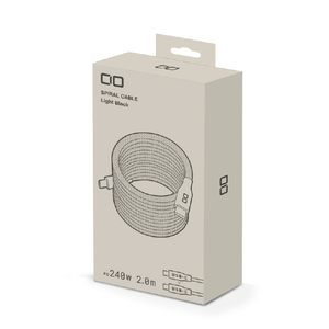 CIO スパイラルケーブル CtoC 2m ライトブラック CIO-NLSC30000-CC2-LBK-イメージ4