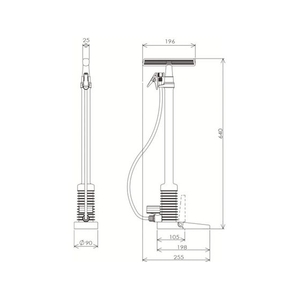 フルプラ ダイヤポンプ空気入れ圧力計付きイエロー 圧力計付きイエロー FC912AV-910-イメージ7