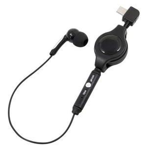 藤本電業 for microUSB モノラルイヤホン ブラック EMM-01-イメージ2