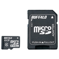 BUFFALO microSDHCメモリーカード(Class4・16GB) 防水仕様/アダプター付 RMSDBS16GAB