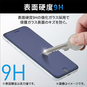 エレコム iPhone SE(第3世代)/SE(第2世代)/8/7/6s/6用ガラスライクフィルム 薄型 PM-A22SFLGL-イメージ5