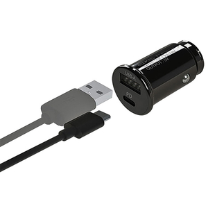 AXS コンパクトDC充電器PD+A&ケーブルC/L ブラック X-307-イメージ2