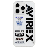 エム・ディー・シー iPhone 16 Pro用TPUクリアケース AVIREX ロゴ MD-75562-1