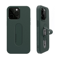 momo stick iPhone 15 Pro用Mag Grip フラットケース ダークグリーン MMS25307I15PR