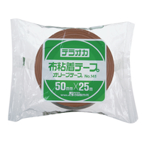 寺岡 布粘着テープ オリーブテープ 50mm×25m 30巻 1箱(30巻) F827335-NO.141