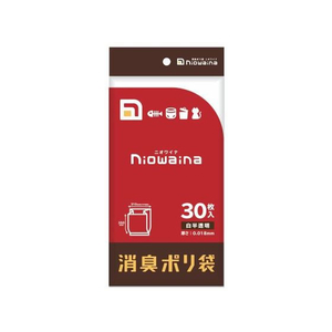 日本サニパック ニオワイナ消臭袋 白半透明 30枚 FCT9804-375548-イメージ1