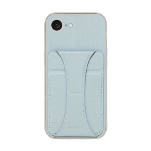 ＮＡＴＵＲＡＬ　ｄｅｓｉｇｎ iphone17e/16e用 背面型ｹｰｽ nicola ブルー IP24SP-NIC03-イメージ1