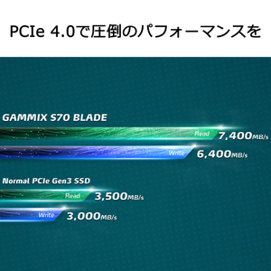 XPG M．2 2280 SSD(2TB) S70 AGAMMIXS70B2TCS-イメージ7
