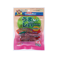 ドギーマン うまい!レバースナック 緑黄色野菜入 70g FC05678