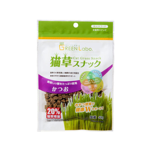 エイムクリエイツ GREEN Labo 猫草スナック かつお味 40g FC98049-イメージ1