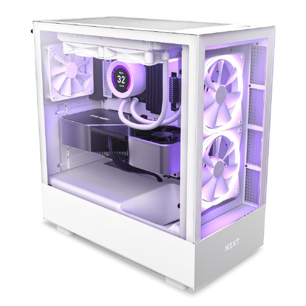 NZXT プレミアム ミドルタワー型PCケース ホワイト CC-H51EW-01 NZXT H5 case ver KRAKEN ATX USB Gen Type ×1 5インチ