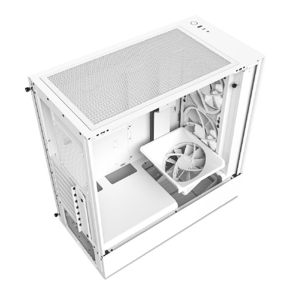NZXT プレミアム ミドルタワー型PCケース ホワイト CC-H51EW-01 NZXT H5 case ver KRAKEN ATX USB Gen Type ×1 5インチ