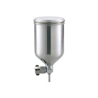 トラスコ中山 TRUSCO　フリーアングル塗料カップ　重力式用　容量0．4L　脚付 TGC-04FA