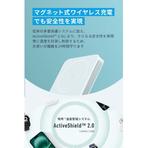 Anker MagGo Power Bank 10000mAh Slim モバイルバッテリー ミントブルー A1664N61-イメージ7
