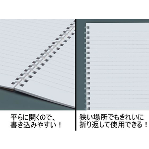 コクヨ ソフトリングノート(ドット入罫線) A5 紫 FCC0759-ｽ-SV331BT-V-イメージ2