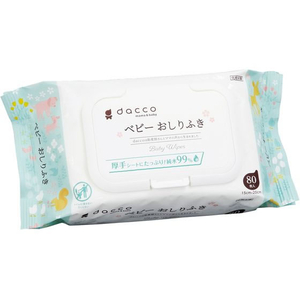 オオサキメディカル ベビーおしりふき ふた付 80枚 FCF745U-84606-イメージ1