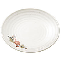 エンテック 丸皿(中) 元禄梅 FC72862-U-13