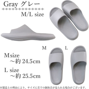 ストロング 防水 軽量EVAサンダル L グレー FCK101D-17-0020-39-イメージ3