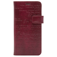 ZENUS iPhone XS/X用ケース Lettering Diary レッド Z10308I8