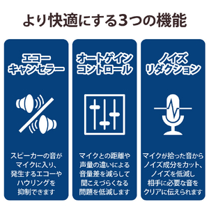 エレコム 会議用有線/Bluetooth(R)スピーカーフォン ブラック LBT-SP02M2BK-イメージ6