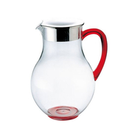 三宝産業 UK ウォーターピッチャー 蓋付 2.2L レッド FC403LF-2156330