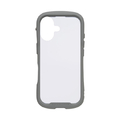 Hamee iPhone17用 強化ガラスクリアケース IFACE REFLECTION FROST グレー 41-183087