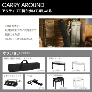 カシオ Privia 超高品質なスタイリッシュモデル カームブルー PX-S1100CB-イメージ16