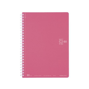 コクヨ ソフトリングノート(ドット入罫線)カットオフ A5 ライトピンク FCC0761-ｽ-SV338BT-LP-イメージ1