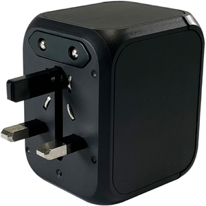 カシムラ 海外用変換プラグA/C/O/BFタイプ Type-C ブラック WP-109M-イメージ2