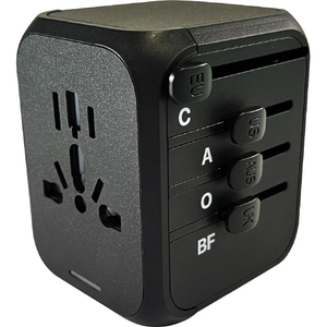 カシムラ 海外用変換プラグA/C/O/BFタイプ Type-C ブラック WP-109M-イメージ7