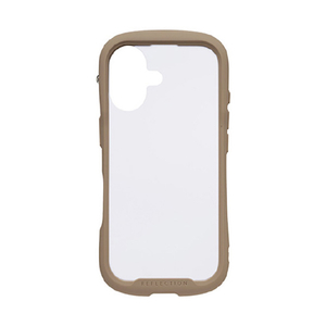 Hamee iPhone17用 強化ガラスクリアケース IFACE REFLECTION FROST ベージュ 41-183094-イメージ1