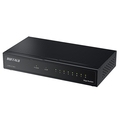 BUFFALO Giga 8ポート スイッチングハブ 電源外付け 金属筐体 マグネット付属 ブラック LSW8-GT-8ES/BK