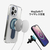 momo stick iPhone 15 Pro用Mag Grip レンズガード一体型クリアケース ブラック MMS25309I15PR-イメージ7