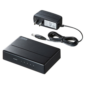 サンワサプライ ギガビット対応 スイッチングハブ(5ポート・マグネット付き） LAN-GIGAP501BK-イメージ2