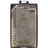 NATURAL design らくらくスマートフォン(F-53E)用手帳型ケース STYLE NATURAL グレー RKF53E-VS01