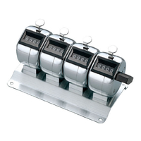 コクヨ 数取器 4連式 W121×D70×H67 FCF169V-CL-204