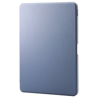 エレコム 13インチiPad Pro(M4)用 フラップケース 360度回転 背面クリア 2アングル スリープ ブルーグレー TB-A25PLMG360BG