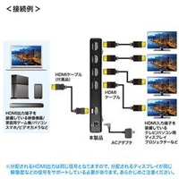 サンワサプライ VGA-UHDSP4 4K2K対応HDMI分配器（4分配） |エディオン