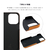 ABBI SIGNATURE iPhone 13用ケース イタリアンレザーバックカバー PIERROT LUX ブラック ABS22309I13-イメージ13