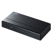サンワサプライ ギガビット対応 スイッチングハブ(8ポート・マグネット付き） LAN-GIGAP801BK