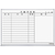コクヨ ホワイトボード 行動予定 12名 898×66×610 ホーロー FCF170V-FB-23KWNC-イメージ1