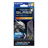 エレコム Google Pixel 9a用ガラスフィルム ドラゴントレイル 高透明 簡単貼付ツール PM-P251FLGDT