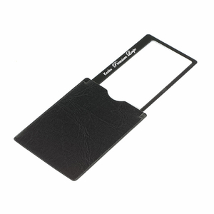 ケンコー 極薄カード型拡大鏡ストッパー付き ブラック KTL015NBK-イメージ1