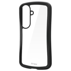 エレコム Galaxy S26用Grippy ハイブリッドケース フレームカラー ブラック PM-G261GRPFCBK-イメージ1